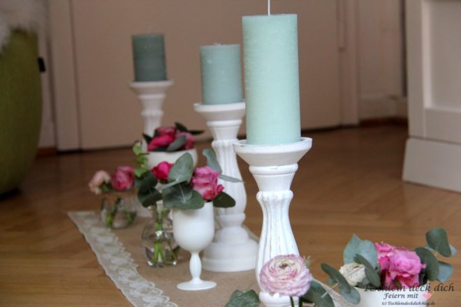 Vintage tischdekoration zum 50. geburtstag tischlein deck dich