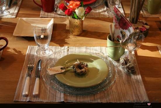 Tischdekoration Vögelein Tischset