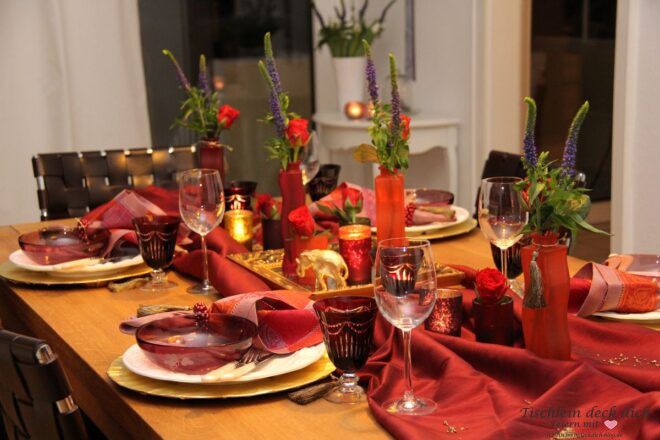 Tuerkische Tischdekoration