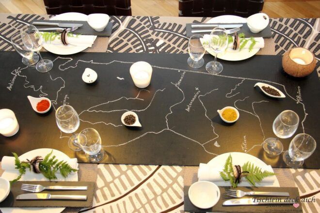 Tischdekoidee Madagaskar