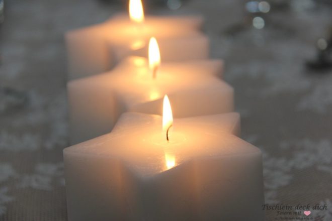 weihnachtliche Kerzendeko