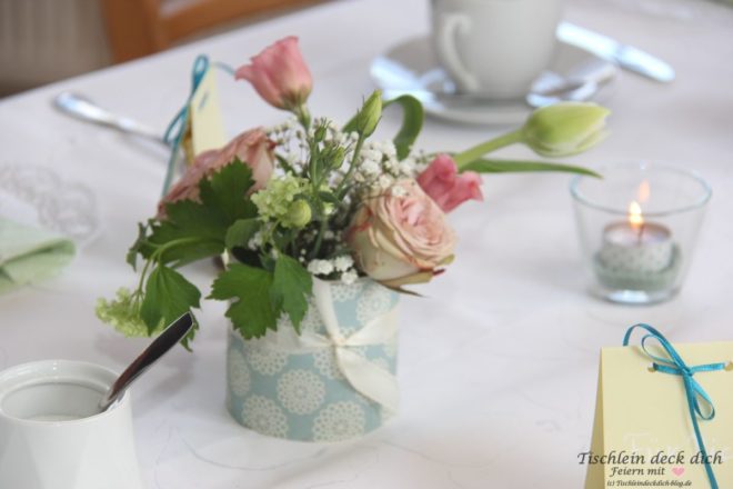 Tischdeko mit Konservendose