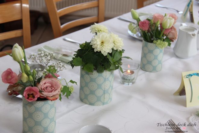 Tischdekoration 75. Geburtstag