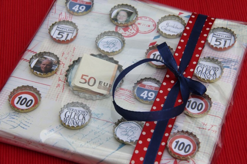 Geldgeschenk Kronkorken fertig