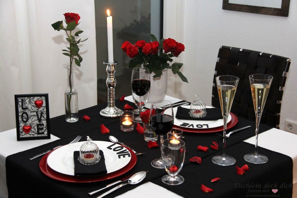 Ein Hoch auf die Liebe am Valentinstag - Tischlein deck dich