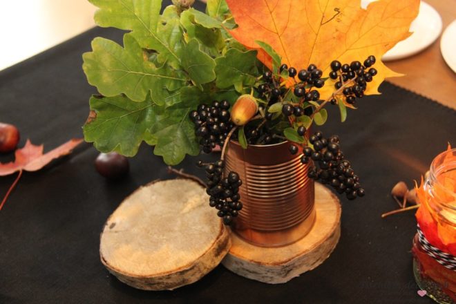 Herbstdeko Baumscheibe