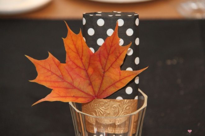 Herbstdeko Serviette