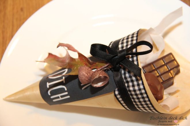 Herbsttischdeko Gastgeschenk