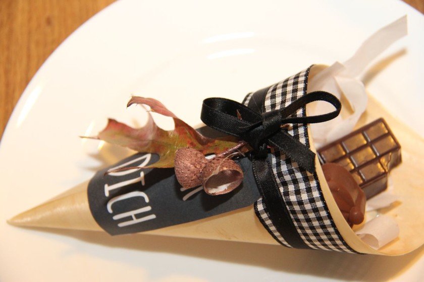 Herbsttischdeko Gastgeschenk