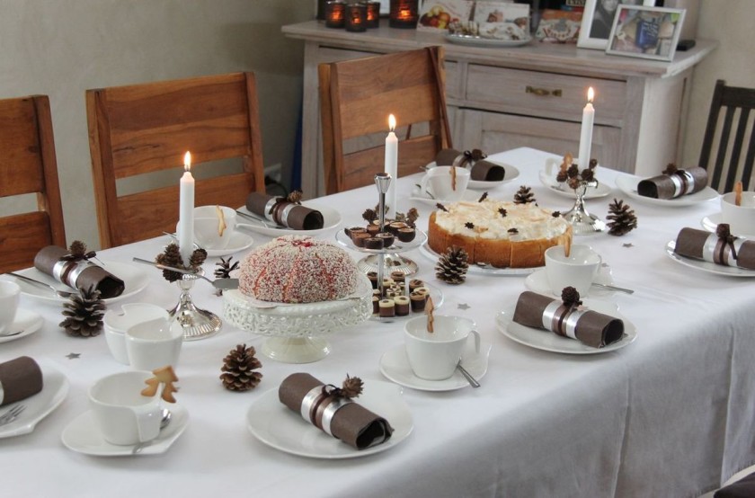 Weihnachten Kaffeetafel