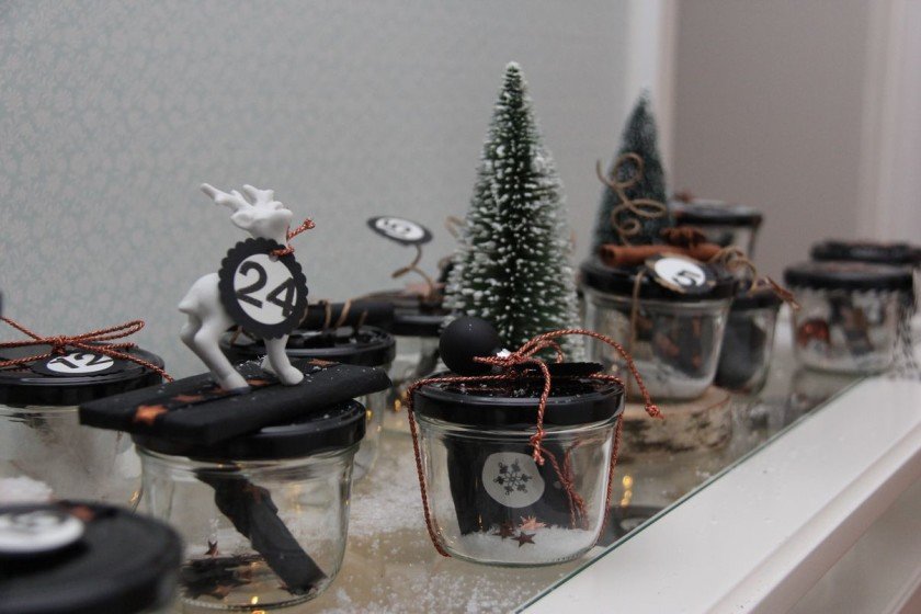 Adventskalender Marmeladengläser