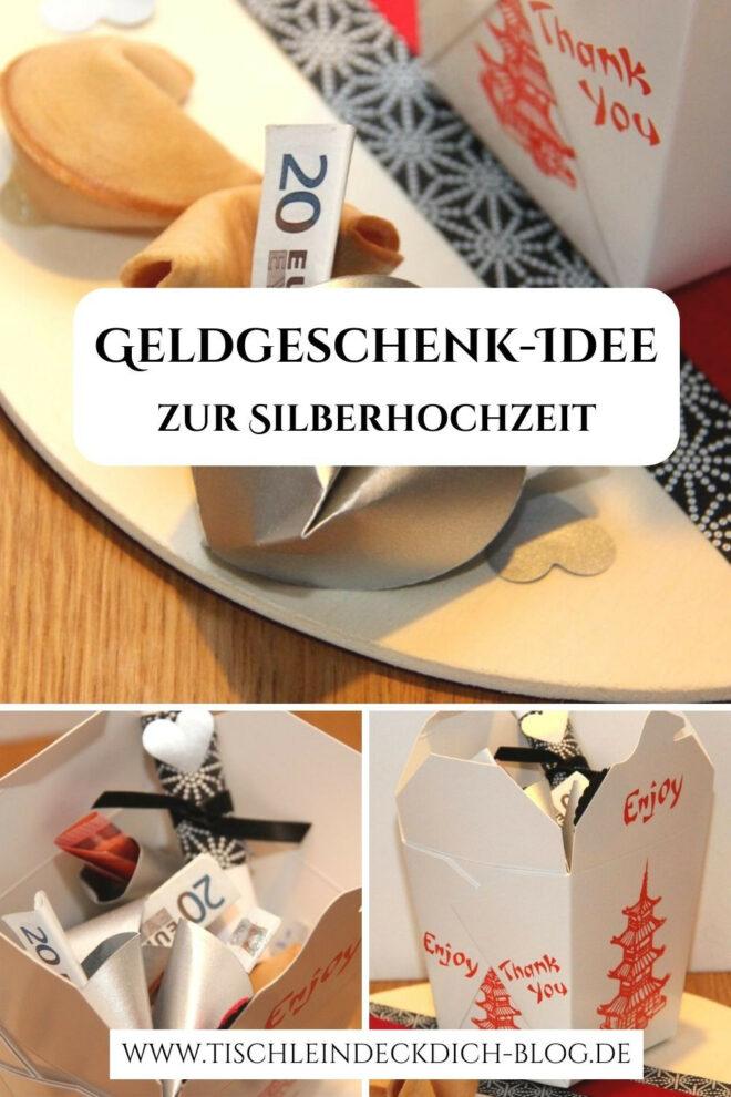 Geldgeschenk Idee zur Silberhochzeit