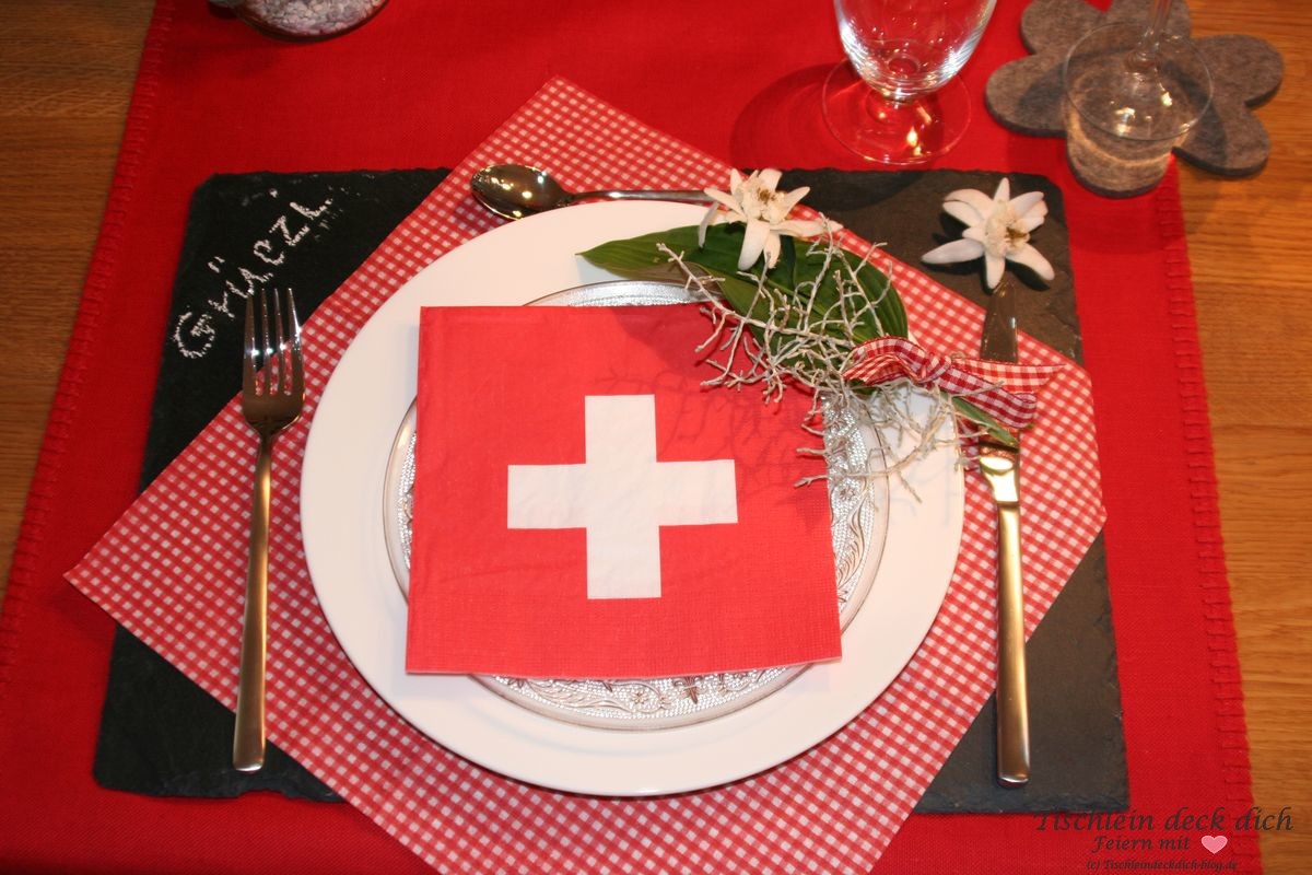 Weltreise Tischdekoration Tischdeko Schweiz