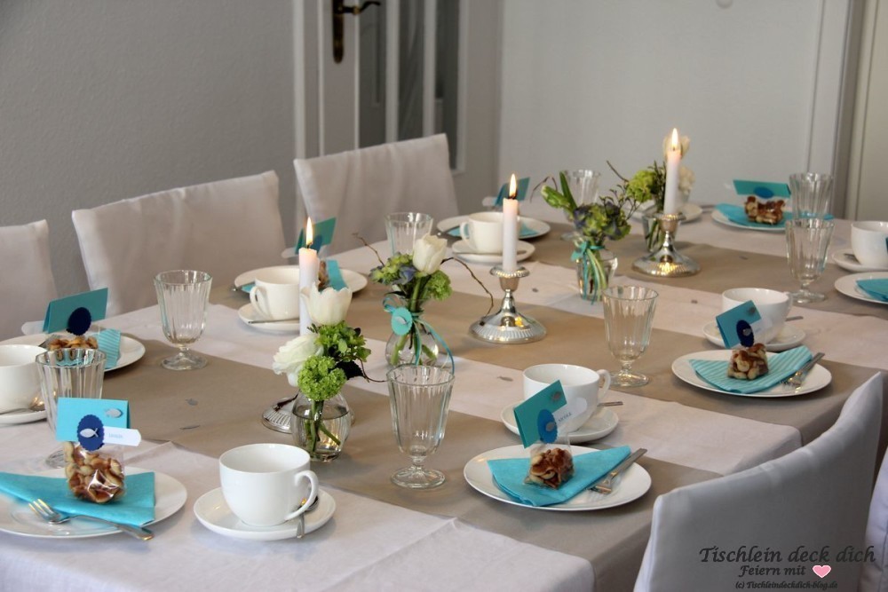 Tischdekoration Kommunion