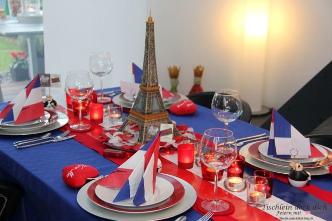 Paris Tischdekoration Eifelturm