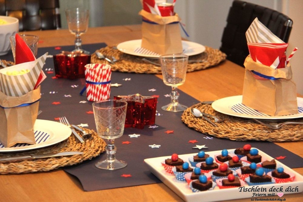 USA Wahlparty Tischdeko Stars and Stripes