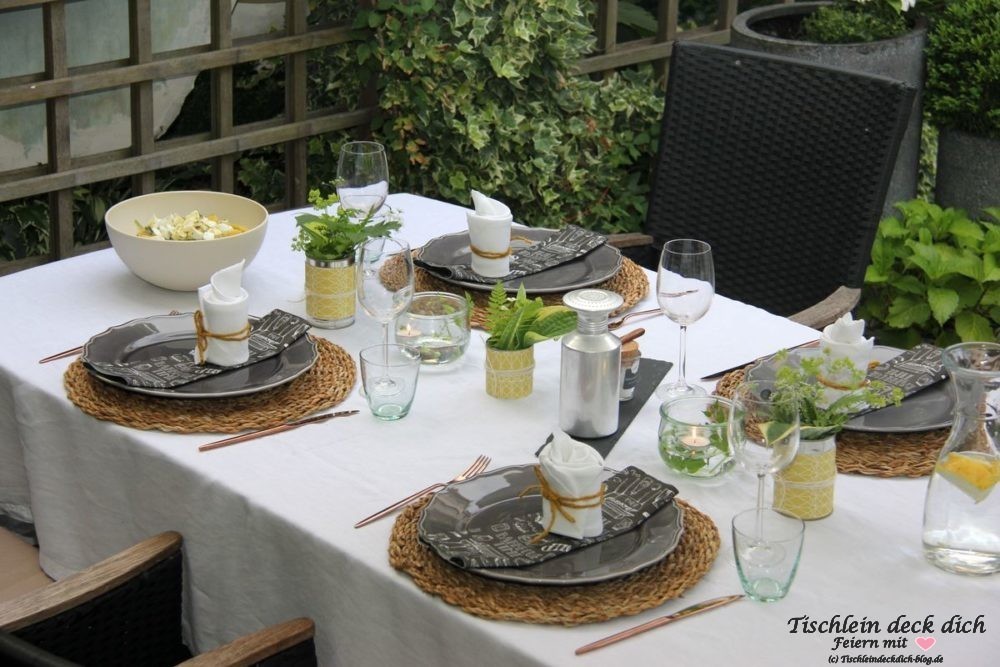 Grillabend Tischdekoration