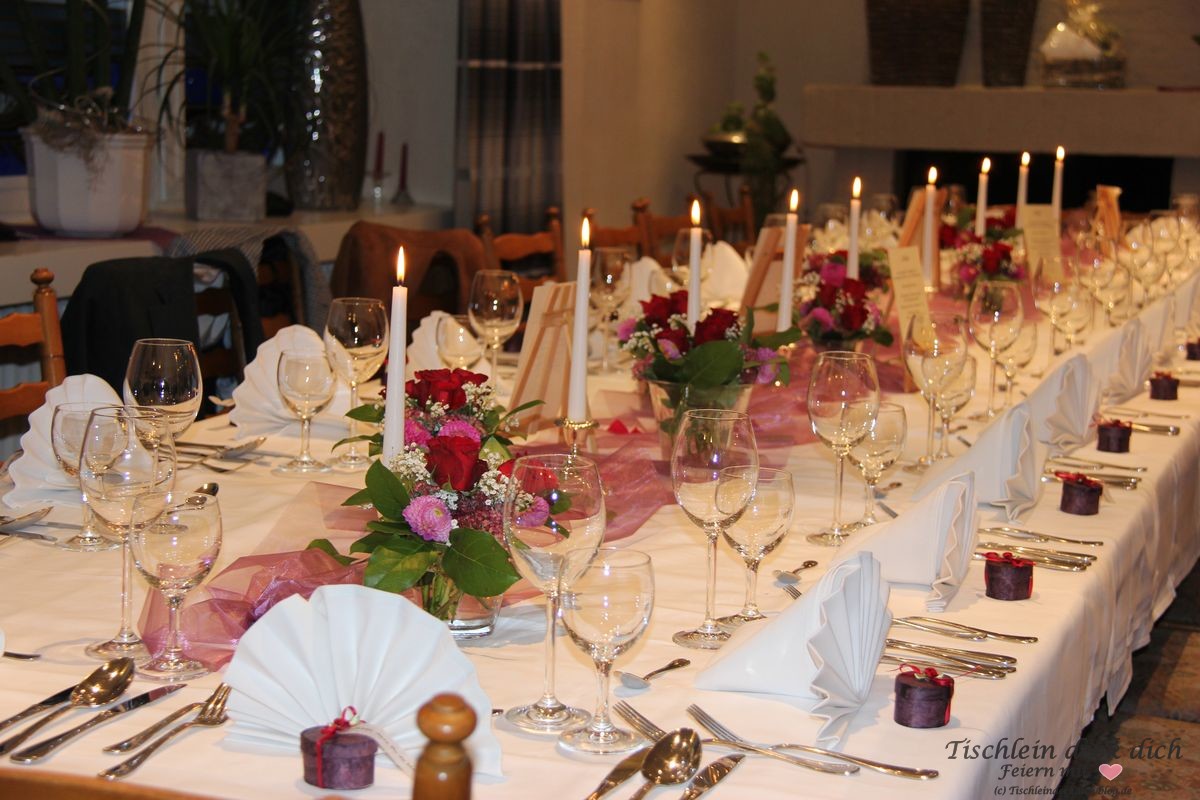 70. Geburtstag Tischdekoration