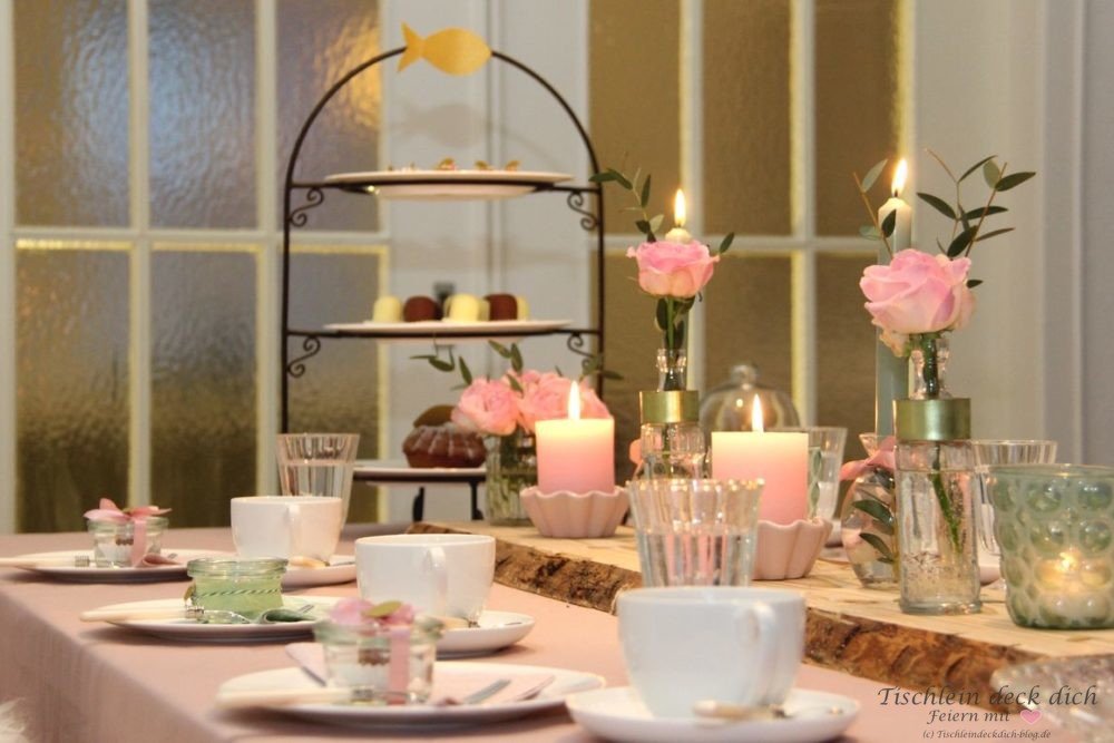 Kommunion Taufe Tischdeko