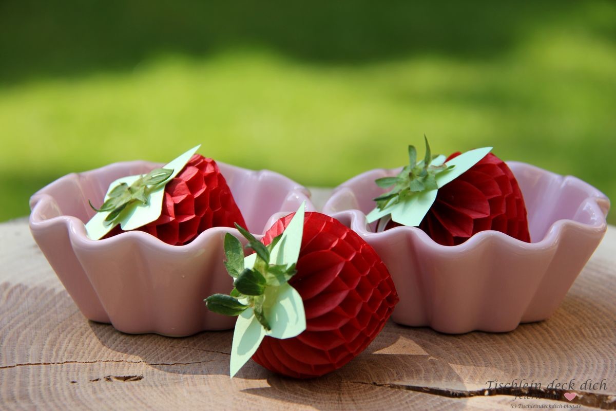 Erdbeerdeko, mit Erdbeeren dekorieren