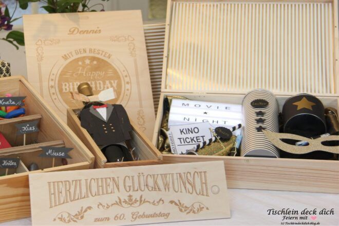 individuelle Geldgeschenkideen in Holzboxen