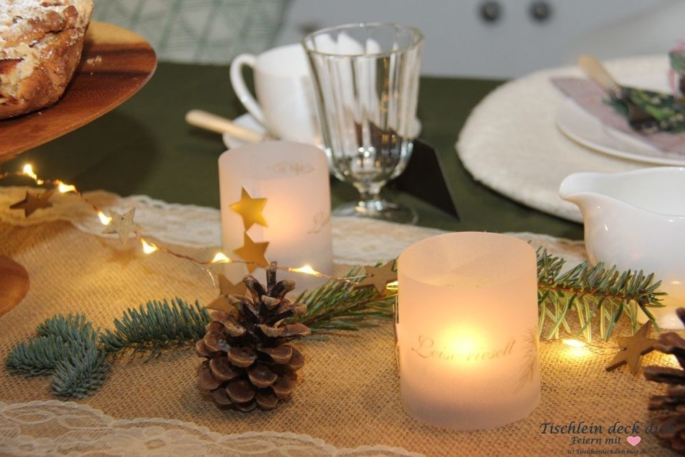 Tischdekoration-Weihnachtskaffee