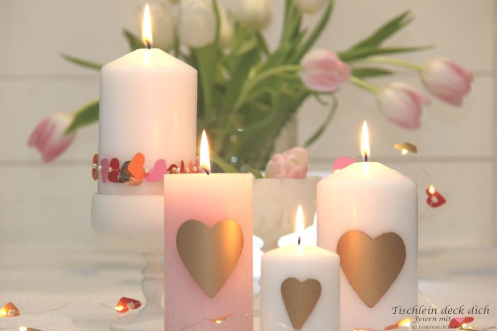 romantische-Kerzendekoration