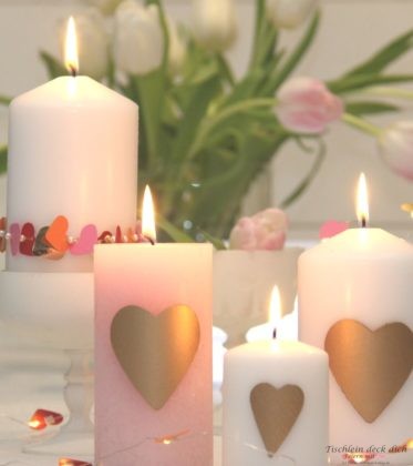 romantische-Kerzendekoration