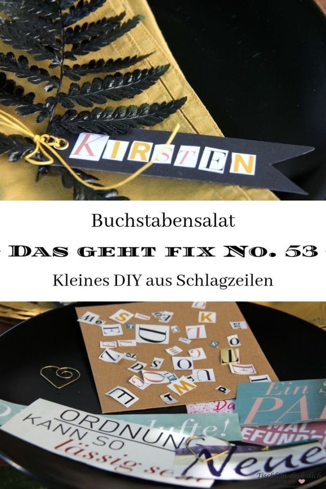 Das geht fix No. 53 - Buchstabensalat