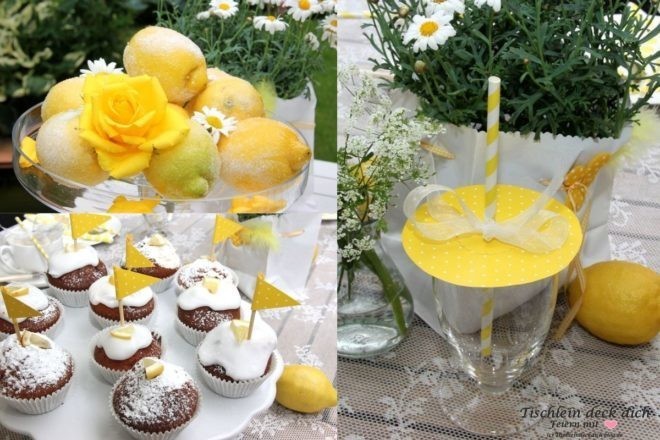 Zitronenfest - Deko mit Zitronen