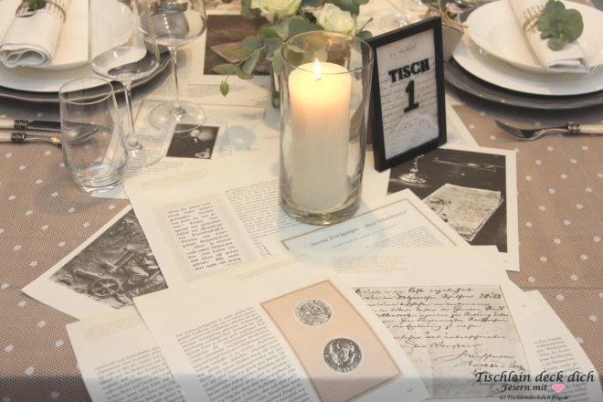 Nachhaltige Tischdekoration zur Hochzeit