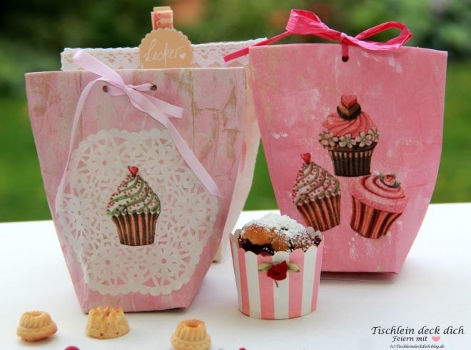 Tetra Pak Upcyclingidee in pink rosa