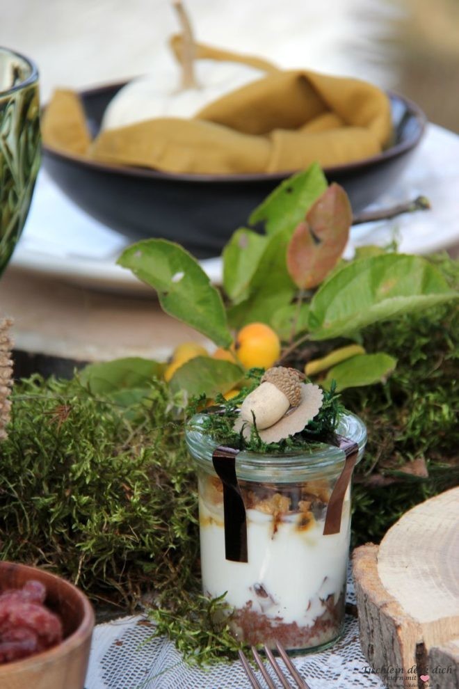Nachtisch fuer ein herbstliches Picknick