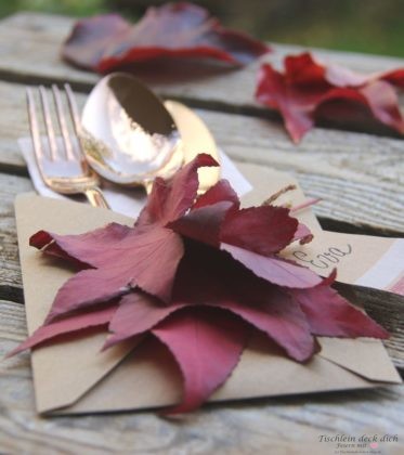 herbstliches DIY mit Briefumschlägen