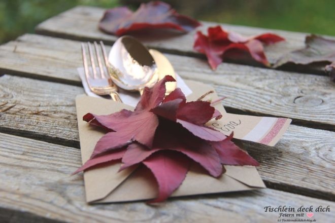 herbstliches DIY mit Briefumschlägen