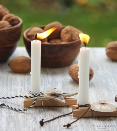 DIY mit Waescheklammer aus Holz