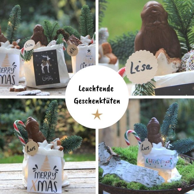 Leuchtende Geschenktüten