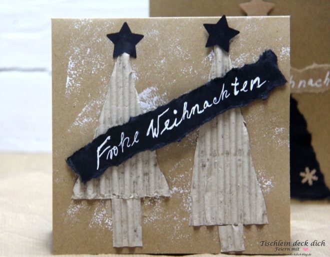 Weihnachtskarte basteln