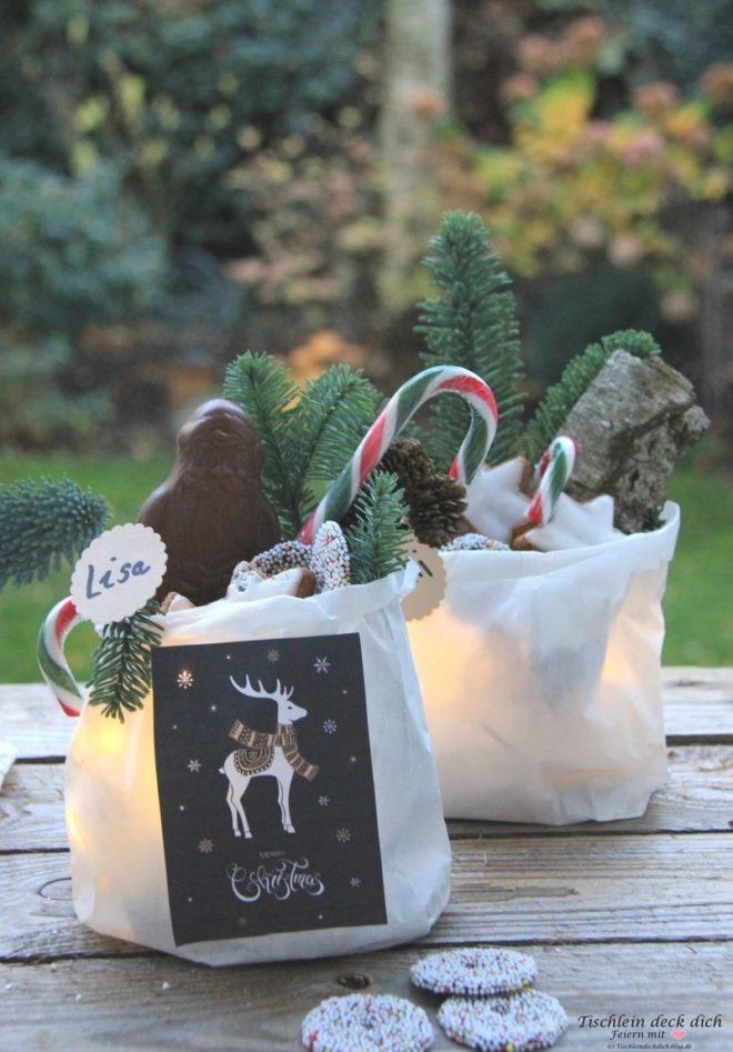 leuchtende-Geschenktuete zum Nikolaus