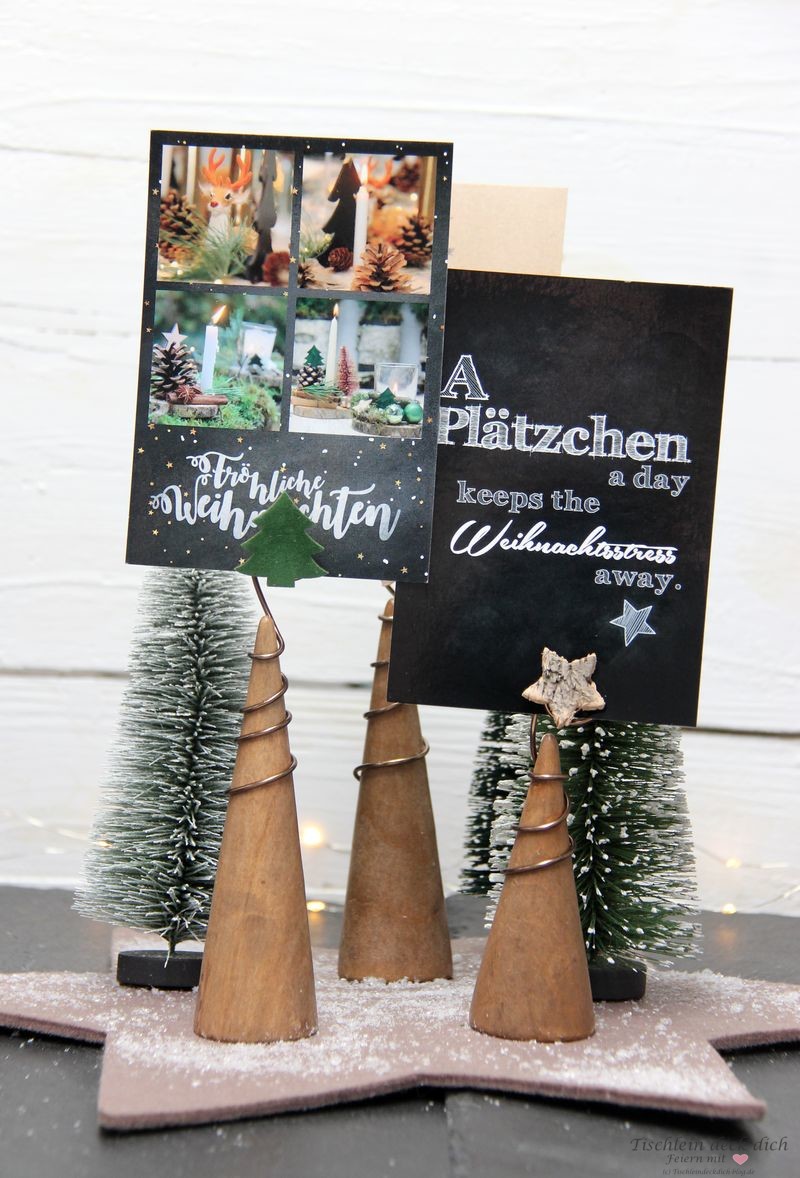 Ideen für Deine Weihnachtspost mit MyPostcard Tischlein deck dich