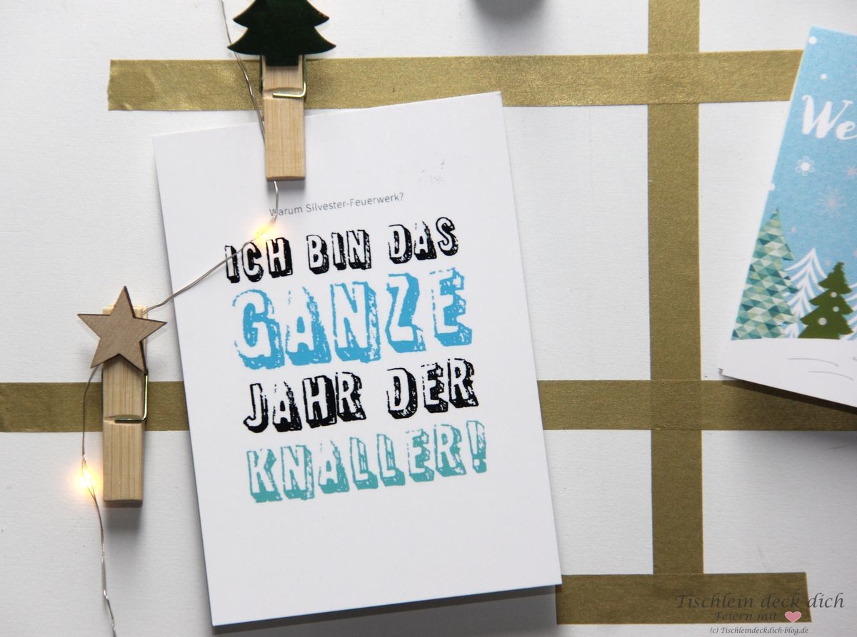 Ideen für Deine Weihnachtspost mit MyPostcard Tischlein deck dich