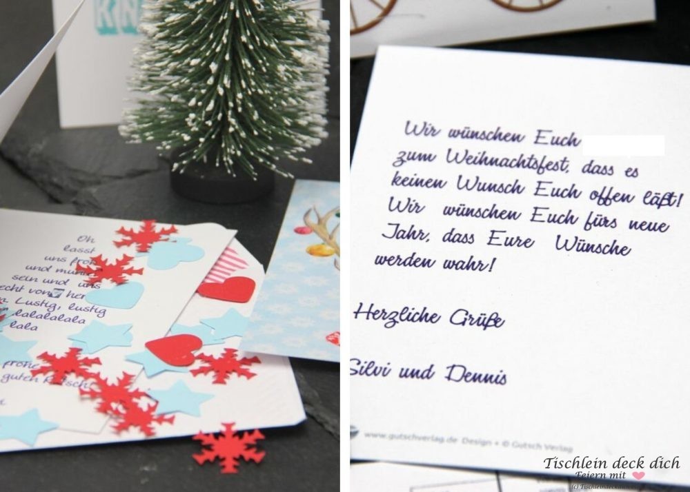 Ideen für Deine Weihnachtspost mit MyPostcard - Tischlein deck dich
