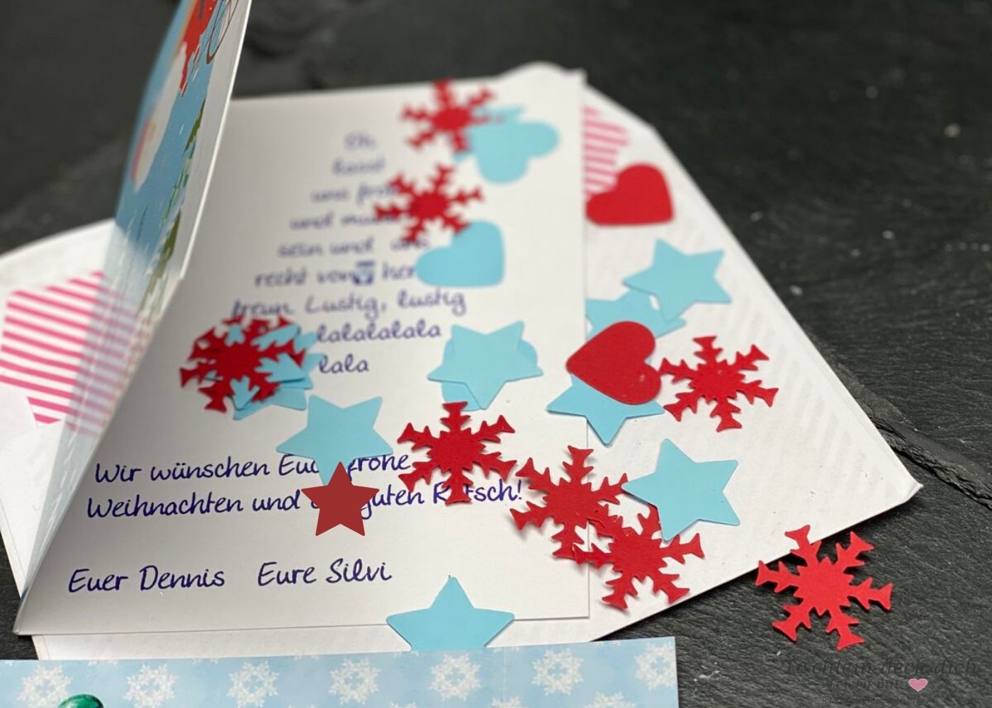 Ideen für Deine Weihnachtspost mit MyPostcard Tischlein deck dich