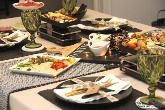 Raclette Ideen und Tipps für die Tischdekoration