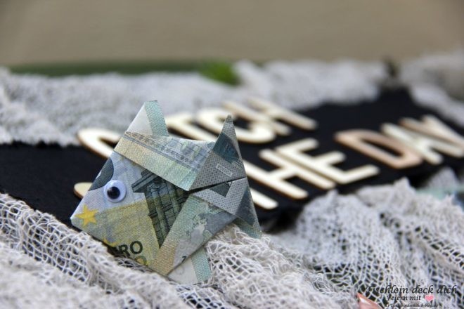 Geldschein falten Fisch