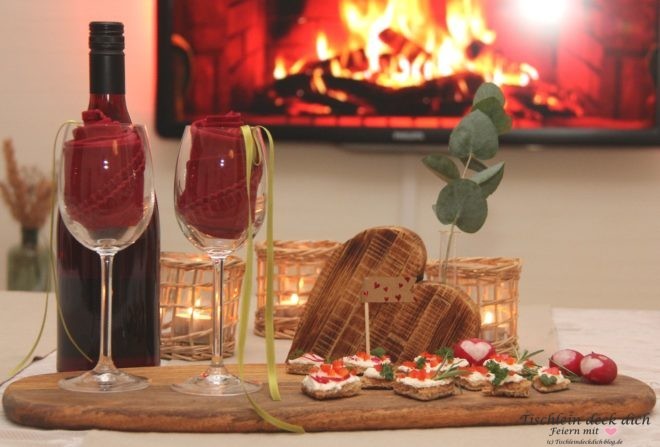 kleines Candle light zum Valentinstag 