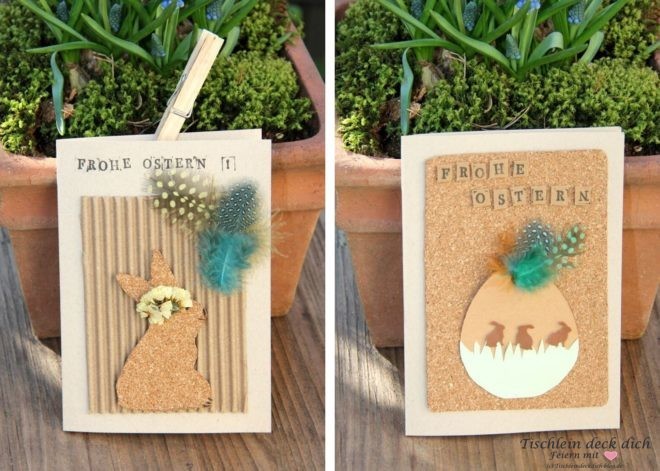 DIY Osterkarten einfach und schnell gebastelt