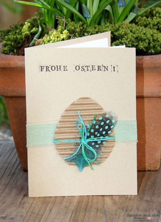 DIY Osterkarten einfach und schnell gebastelt