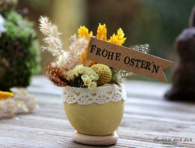 Oster-DIY mit Trockenblumen