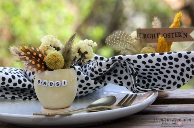 Oster-DIY mit Trockenblumen